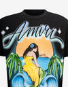 Amiri Black Oversized Amiri Mermaid T-Shirt