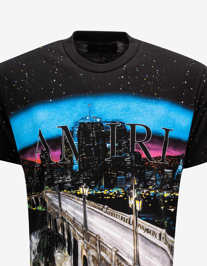 Amiri Black Painted City T-Shirt