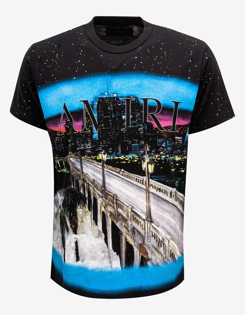 Amiri Black Painted City T-Shirt