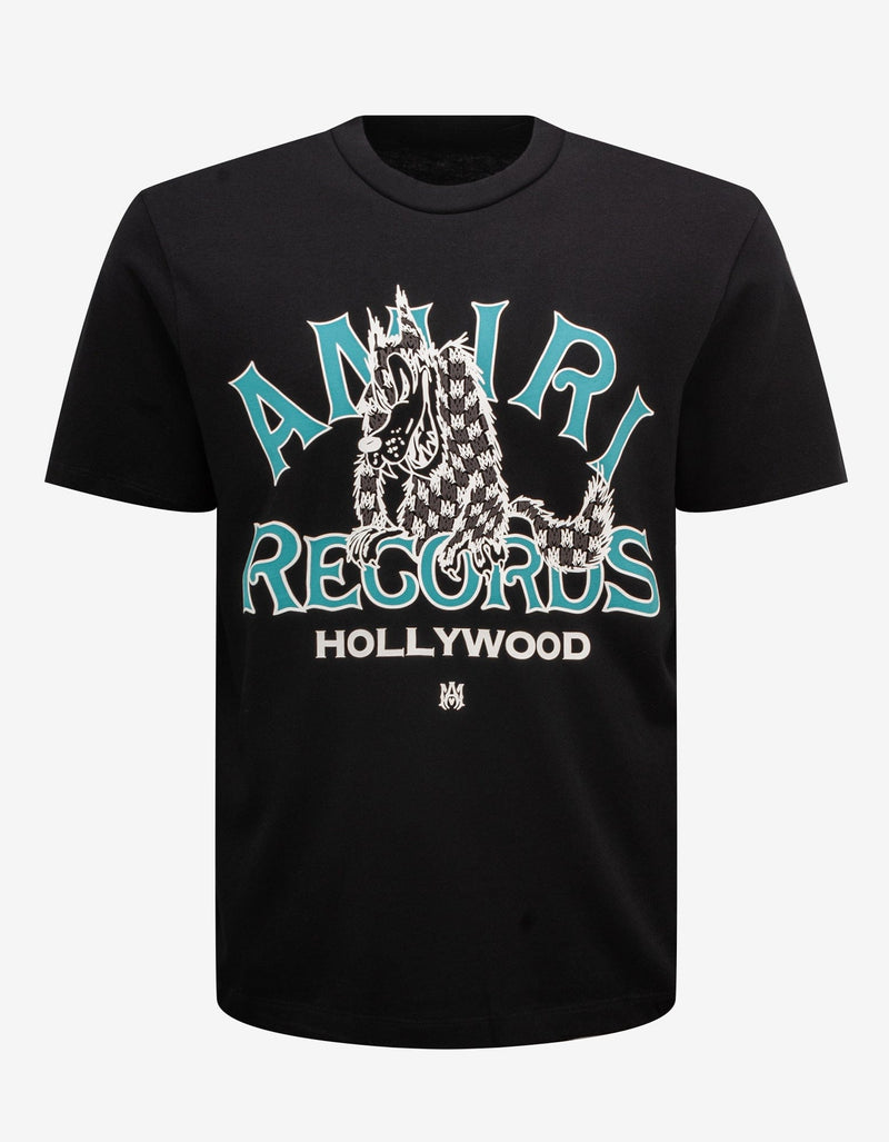 Amiri Black Record Wolf T-Shirt