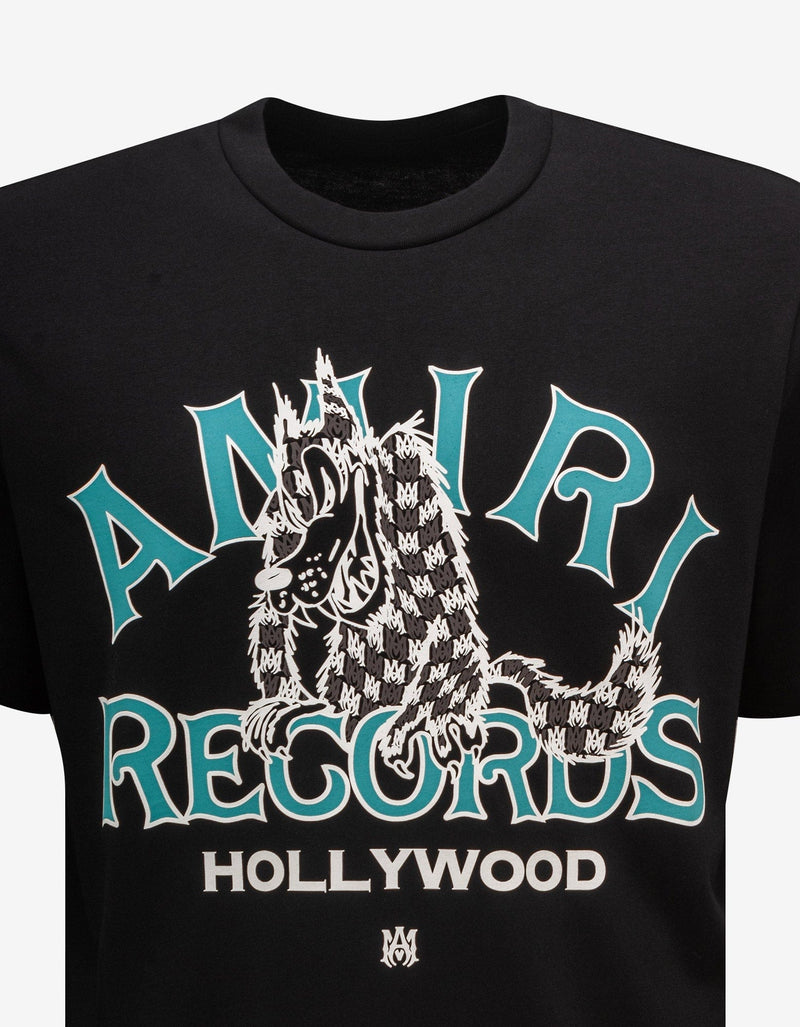 Amiri Black Record Wolf T-Shirt