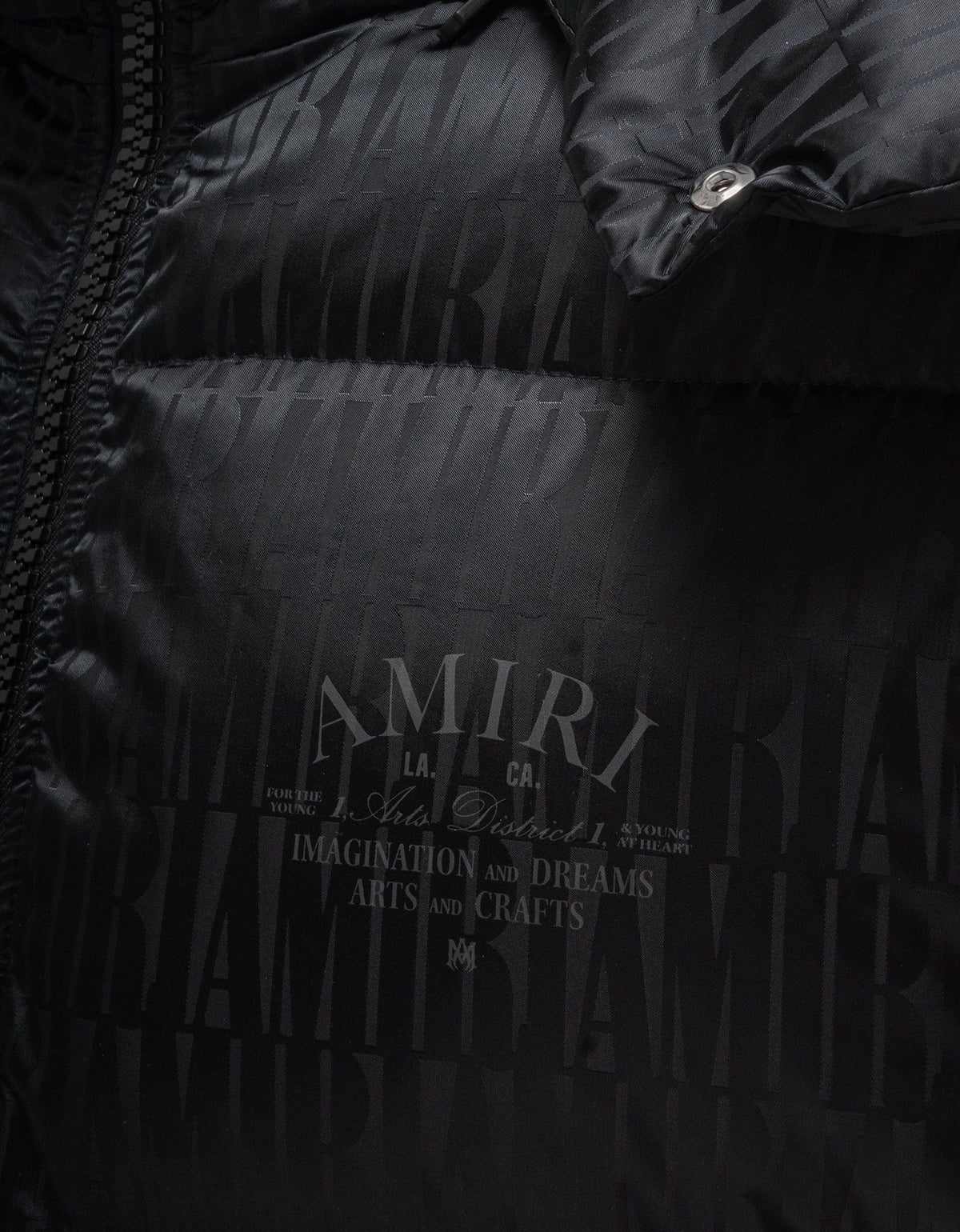 Amiri Black Repeat Amiri Puffer Jacket
