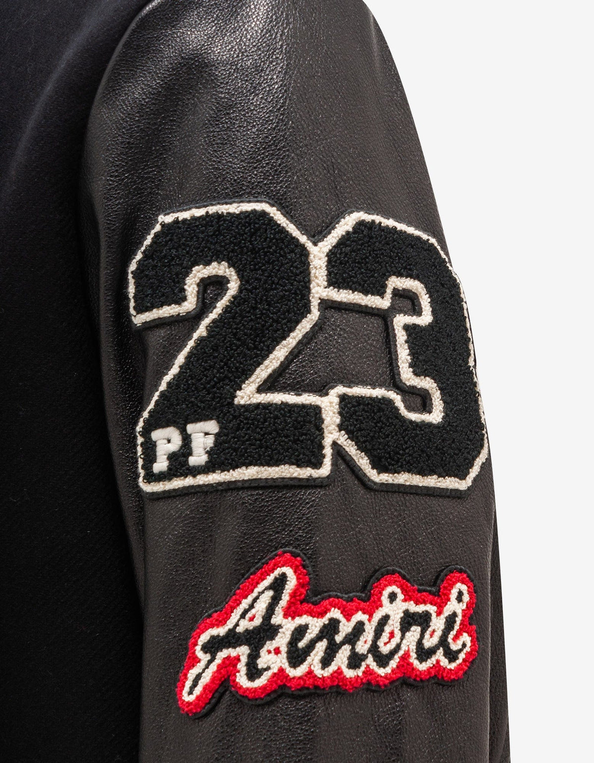 Amiri Black Vintage Patch Varsity Bomber Jacket