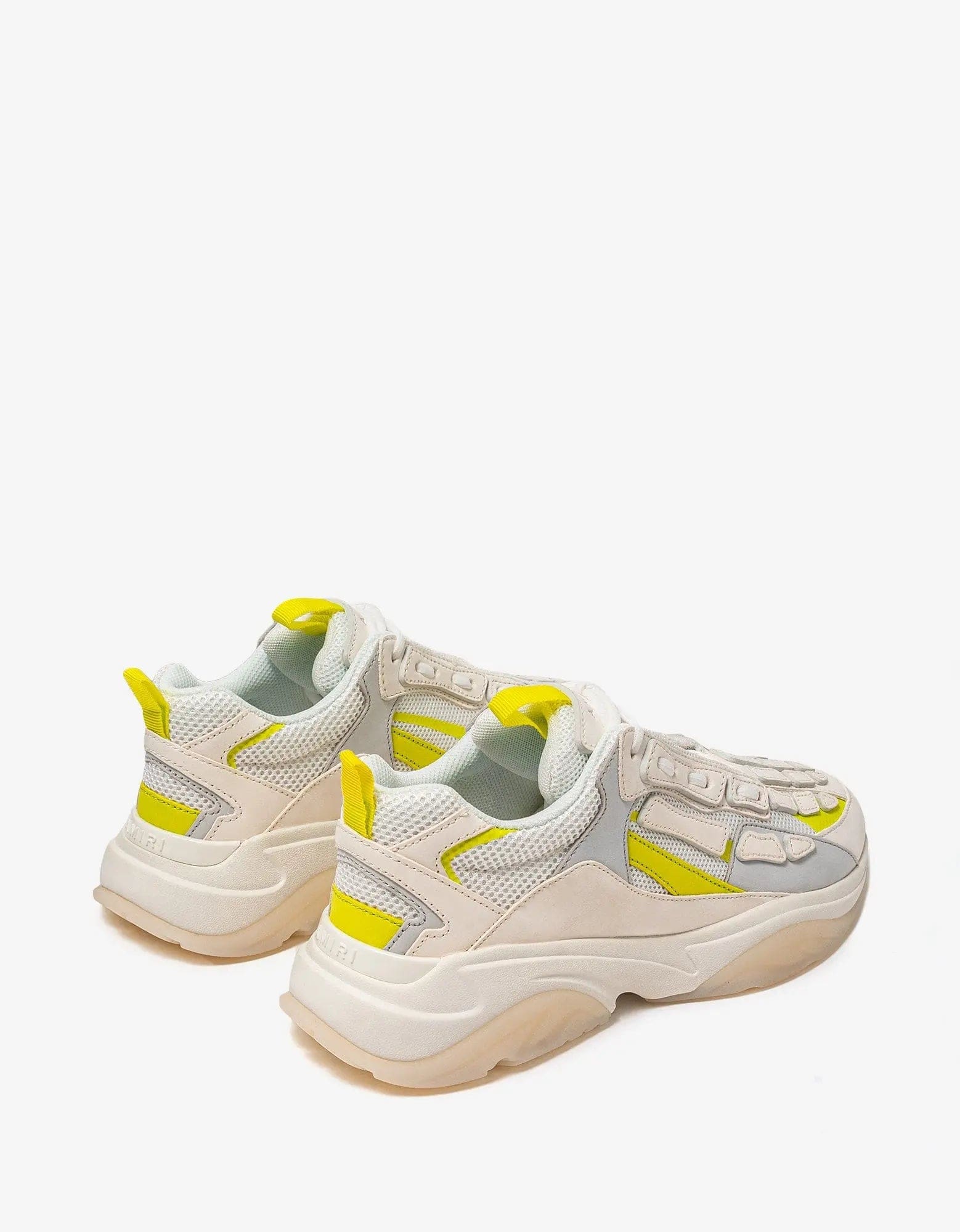 Amiri Bone Runner White & Yellow Trainers – Zoo Fashions