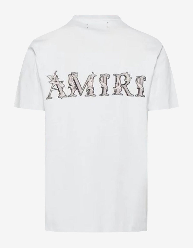 Amiri Grey MA Baroque Logo T-Shirt