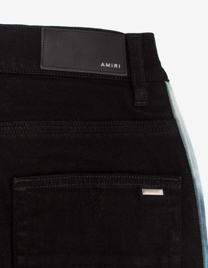 Amiri Jeans Watercolor Half Track Black