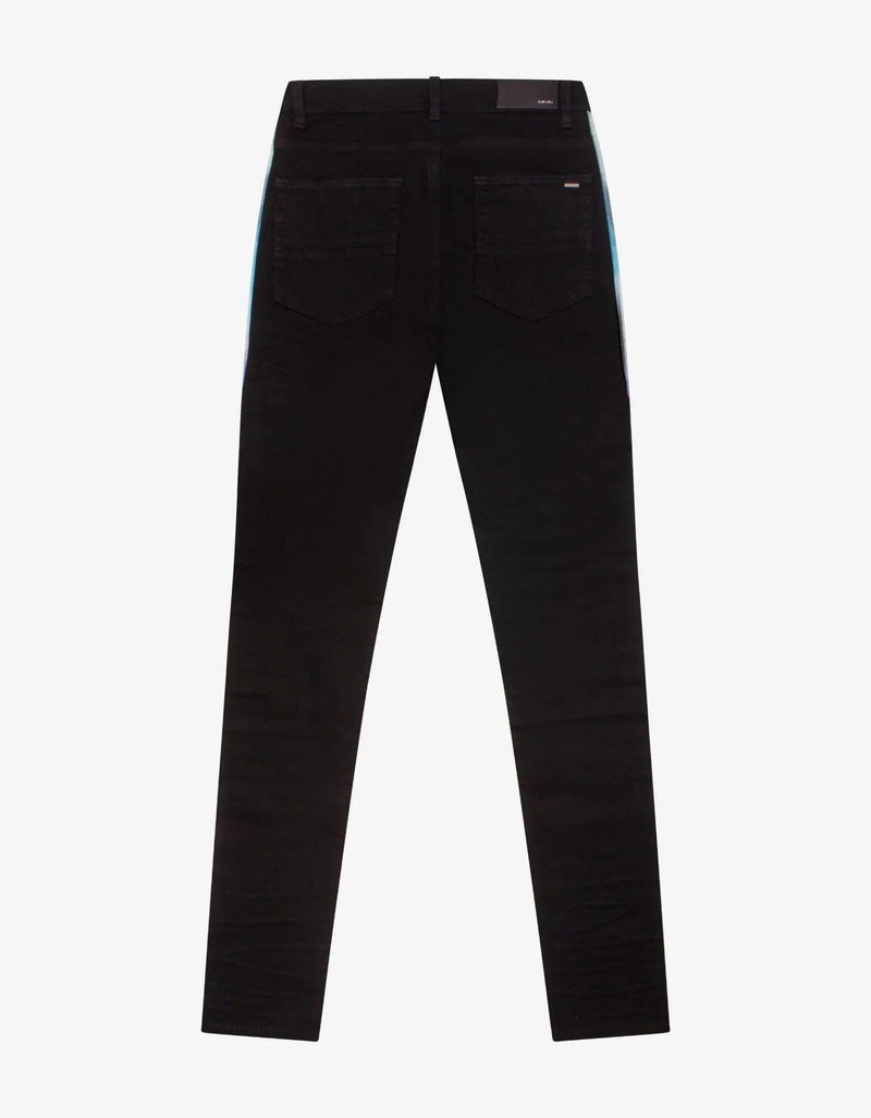 Amiri Jeans Watercolor Half Track Black