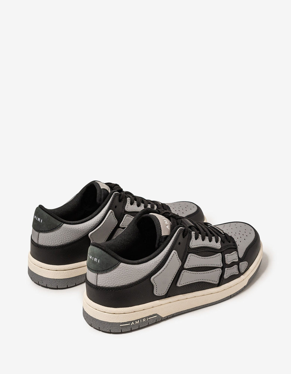 Amiri Skel Top Low Black & Grey Trainers