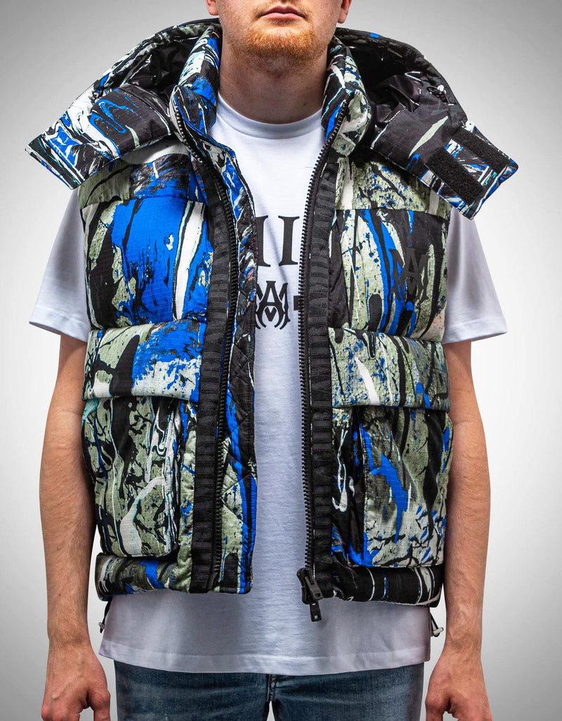 Amiri Splatter Down Gilet