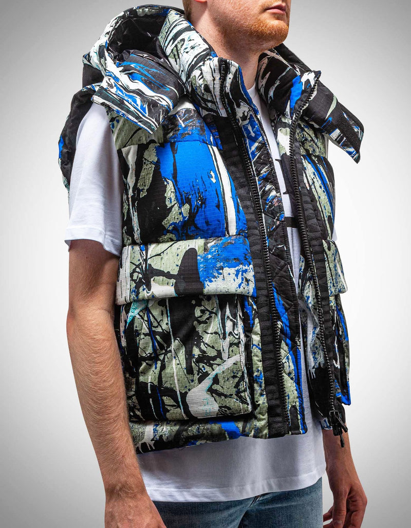 Amiri Splatter Down Gilet