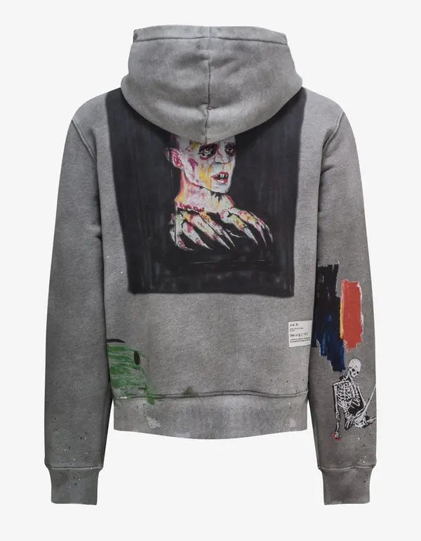 Amiri Wes Lang Blood 38' Grey Hoodie