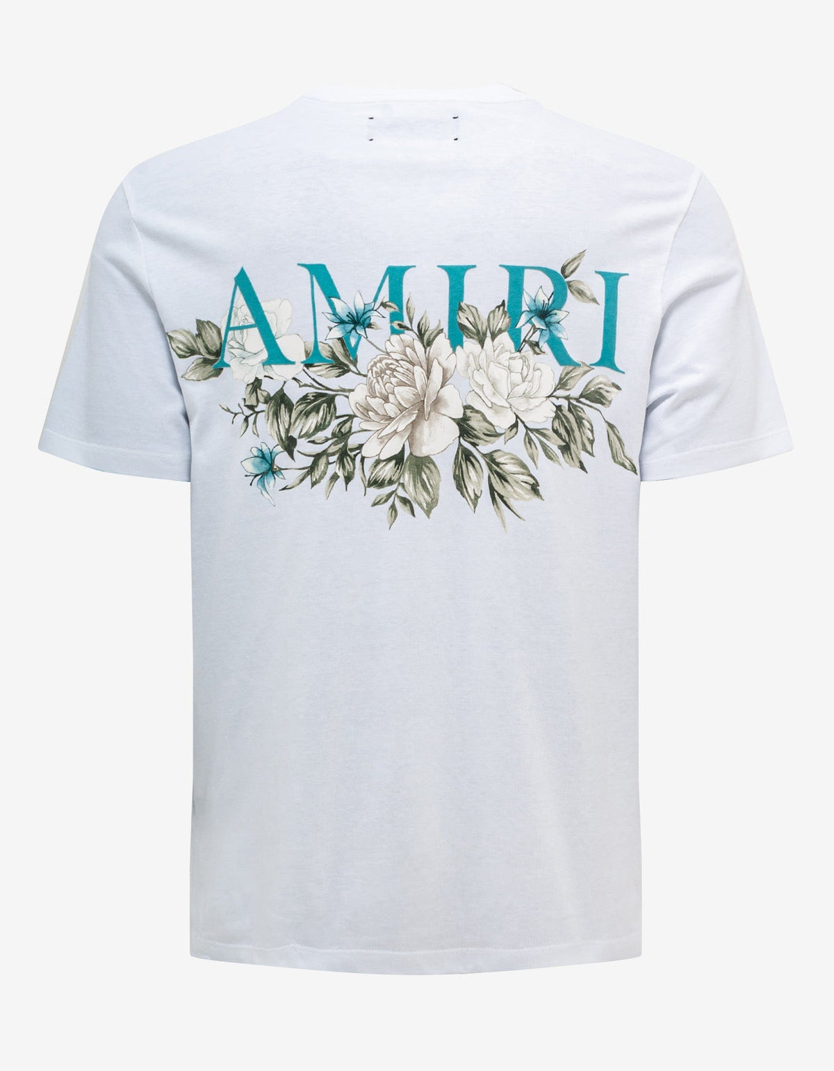 Amiri White Floral Amiri Logo T-Shirt