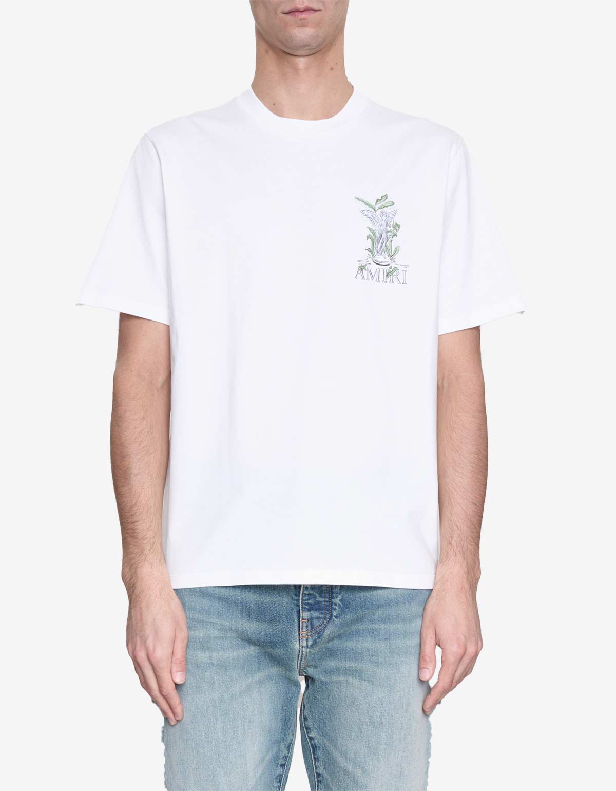 Amiri White Garden Print T-Shirt AMJYTE1164-127