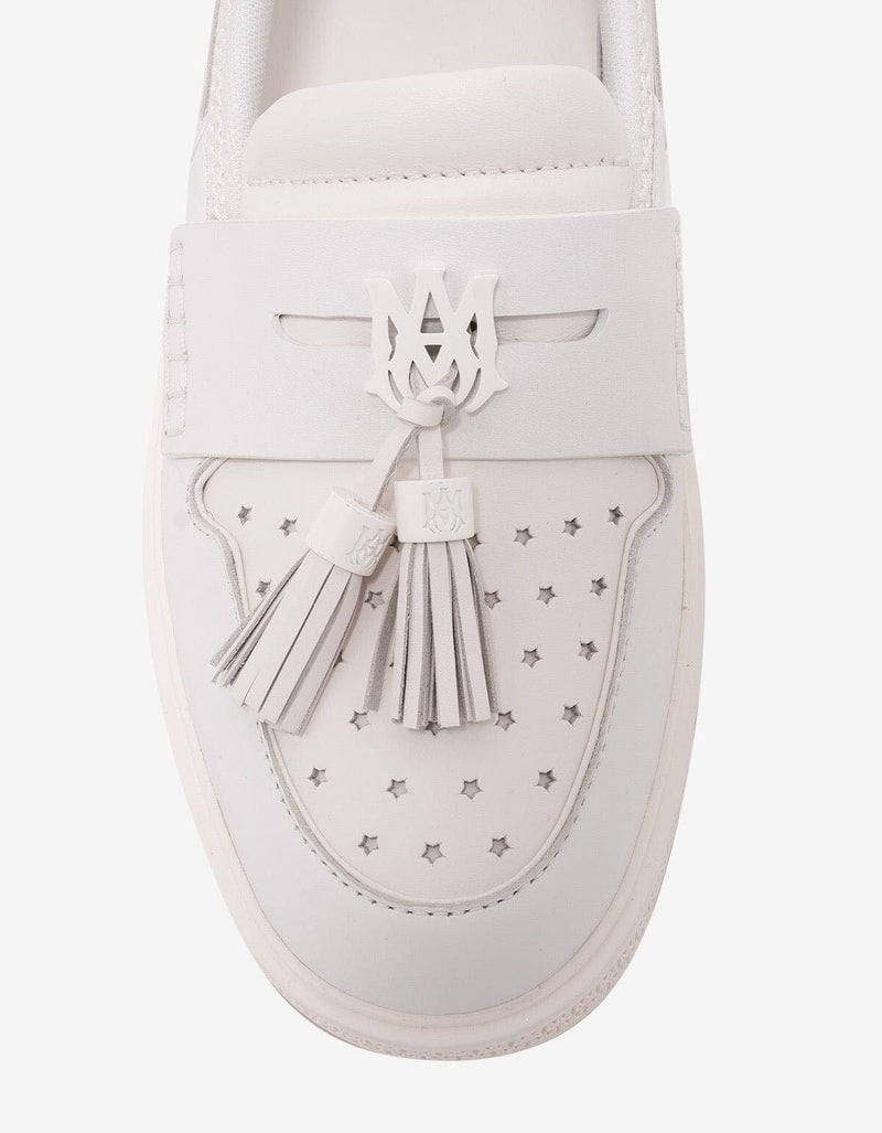 Amiri White MA Tassel Hybrid Loafers