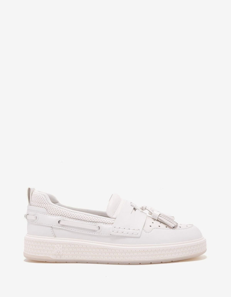 Amiri White MA Tassel Hybrid Loafers