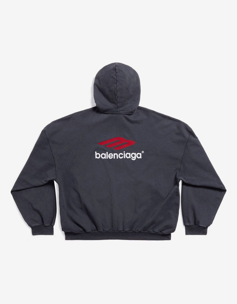 Balenciaga Balenciaga Black 3B Sports Icon Large Hoodie