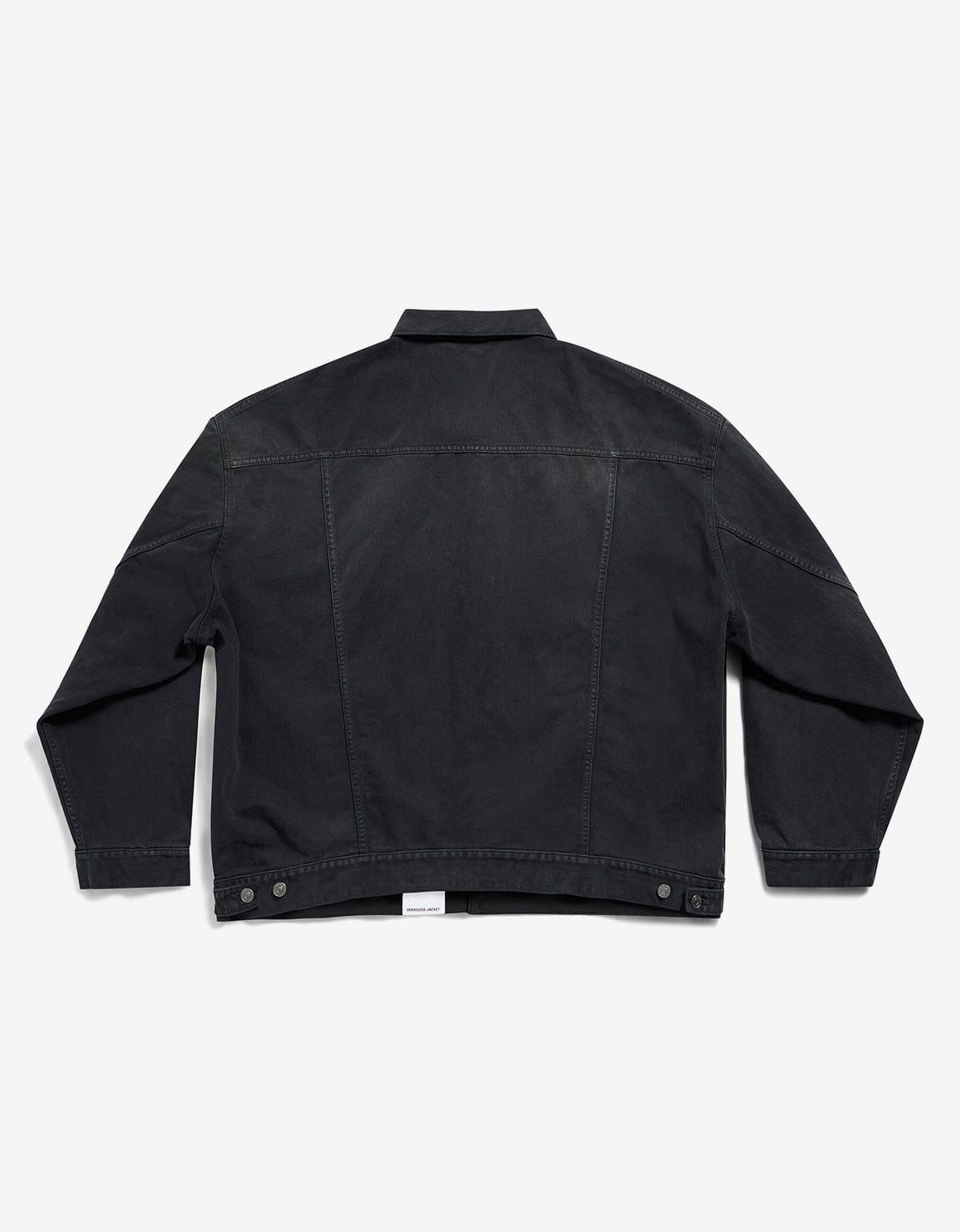 Balenciaga Balenciaga Black Size Sticker Denim Jacket