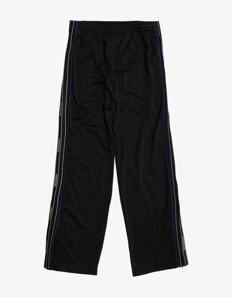 Balenciaga Balenciaga Black Stripe Logo Sweat Pants