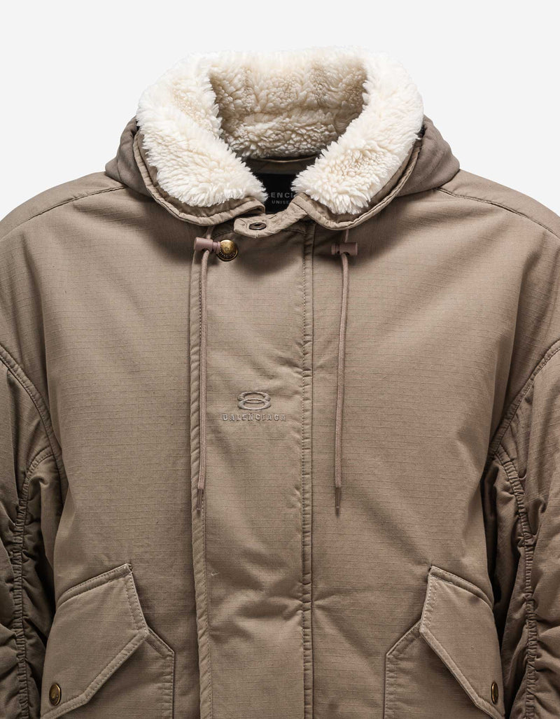 Balenciaga Beige Unity Bomber Jacket