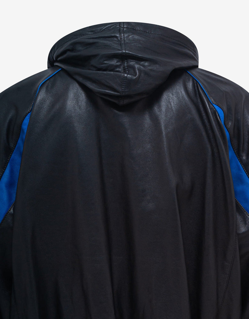 Balenciaga Black 3B Sports Icon Leather Jacket