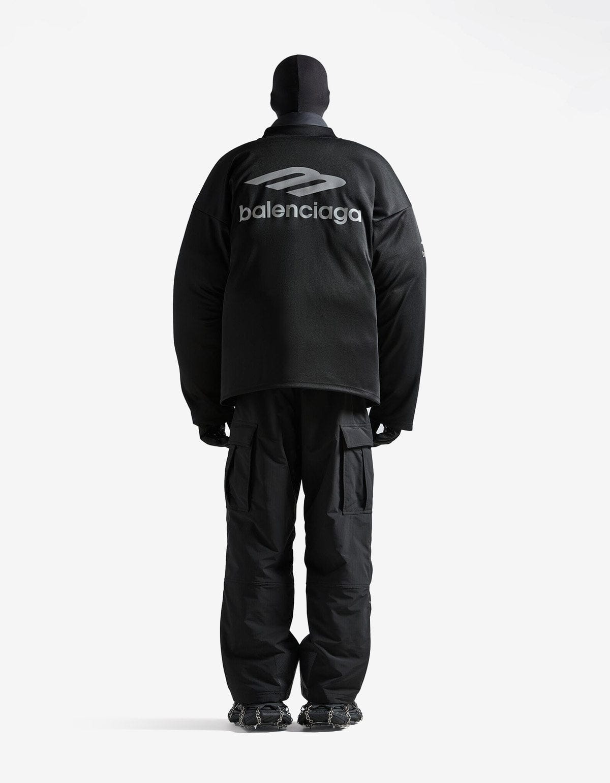 Balenciaga Black 3B Sports Icon Ski Long Sleeve Large T-Shirt