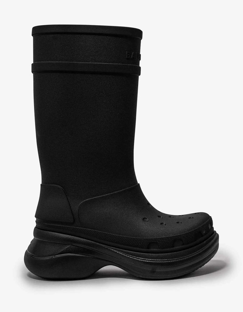 Balenciaga Black Crocs Boots
