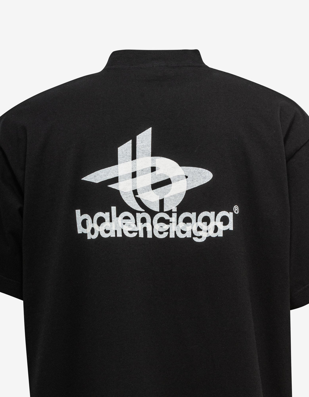 Balenciaga Black Layered Sports Oversized T-Shirt