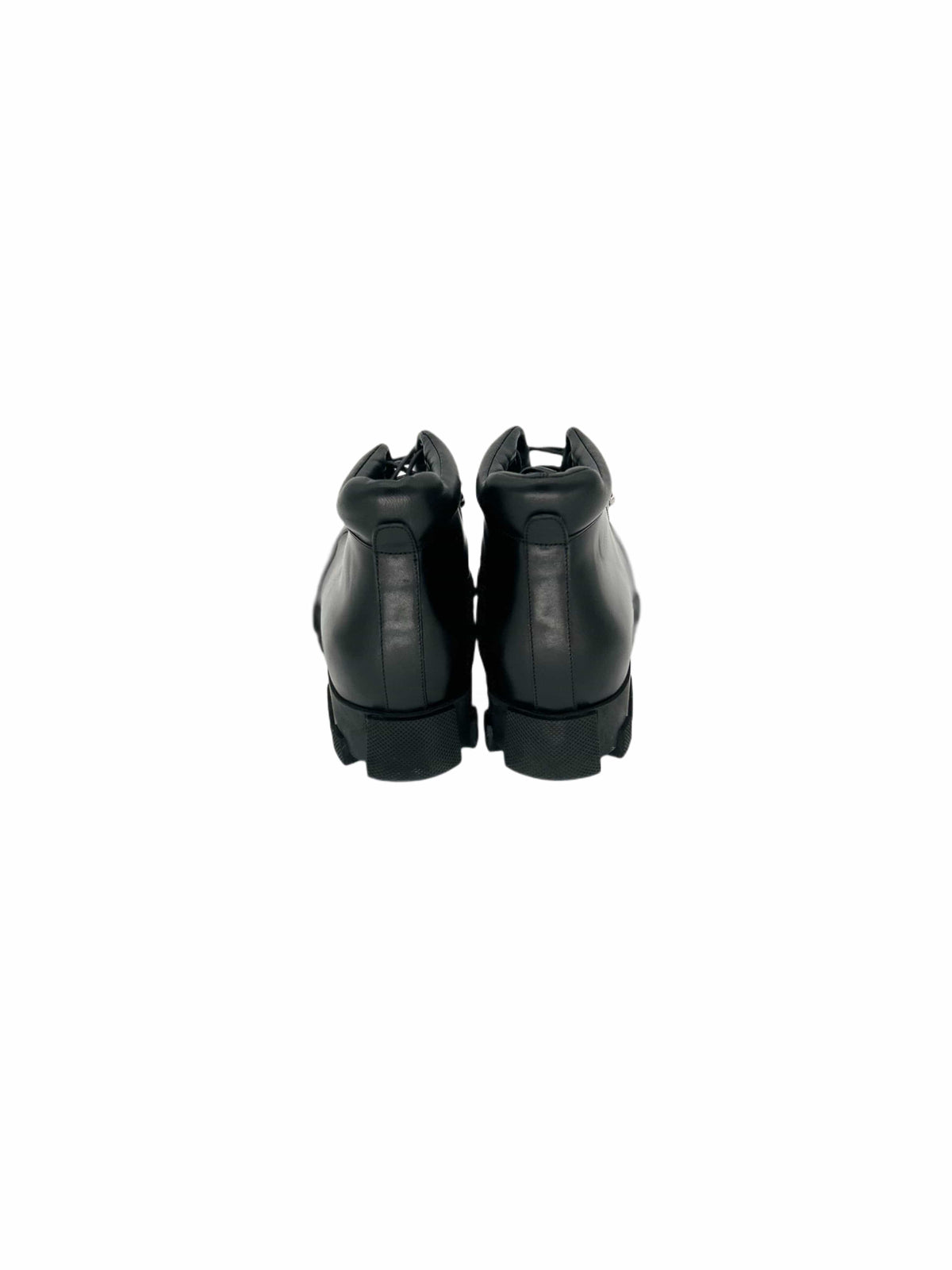 Balenciaga Black Leather Ankle Boots