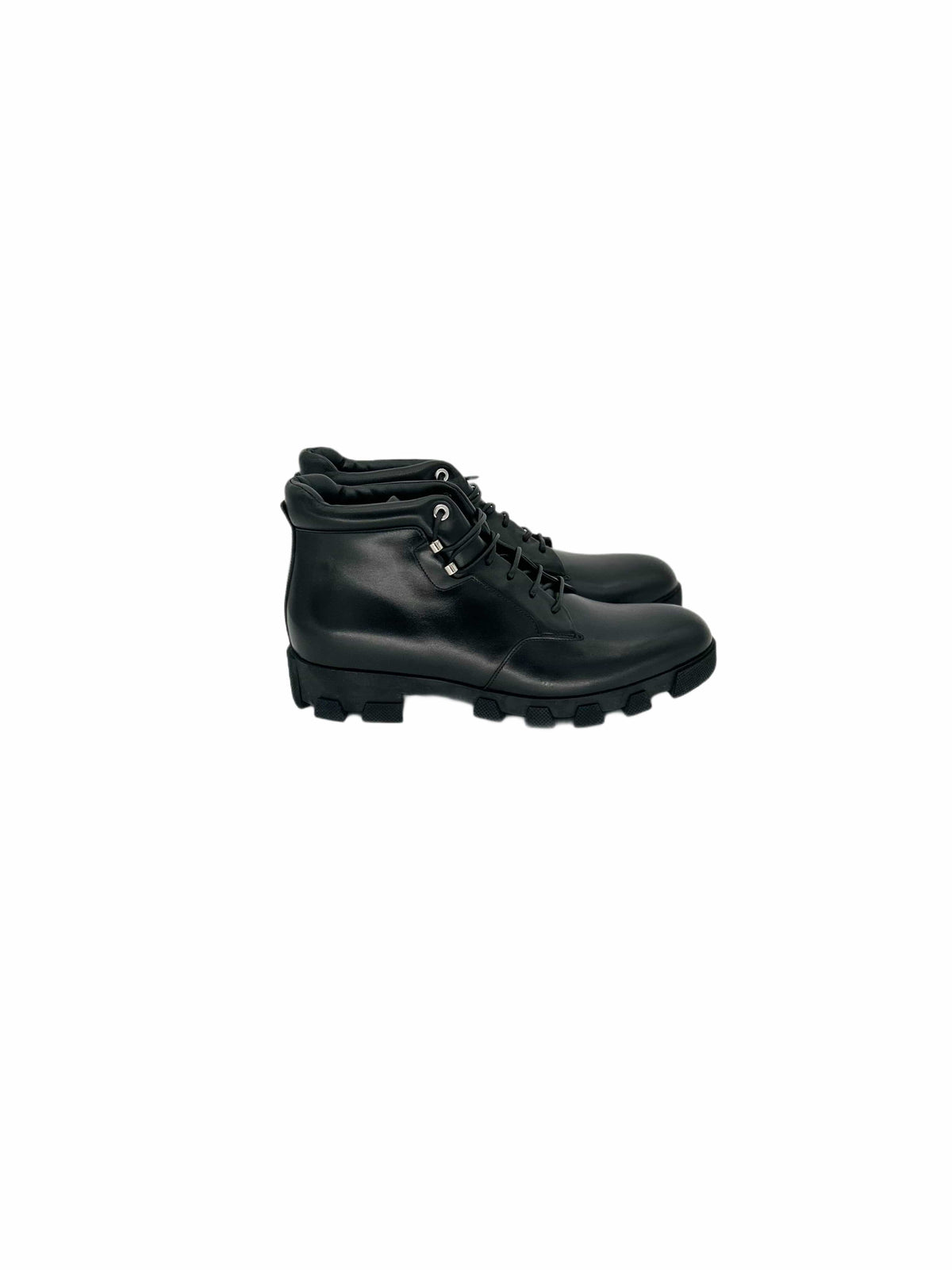 Balenciaga Black Leather Ankle Boots