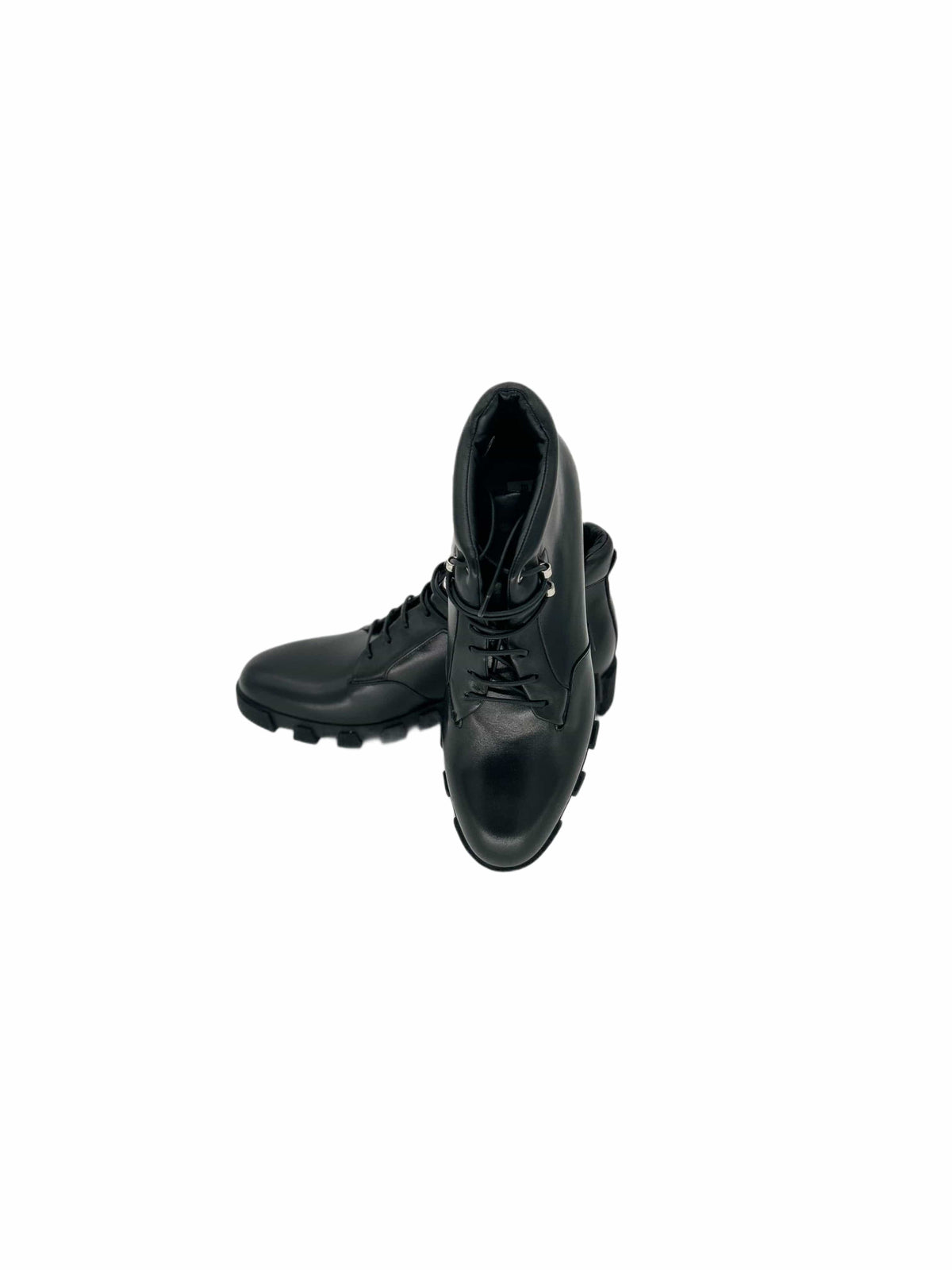 Balenciaga Black Leather Ankle Boots