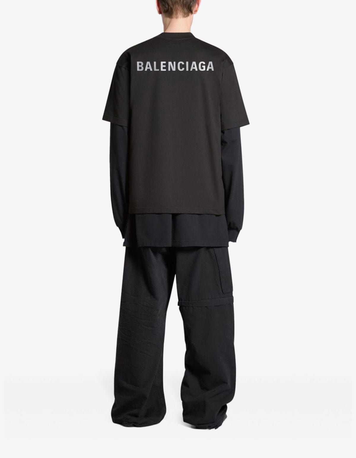 Balenciaga Black Logo Medium T-Shirt