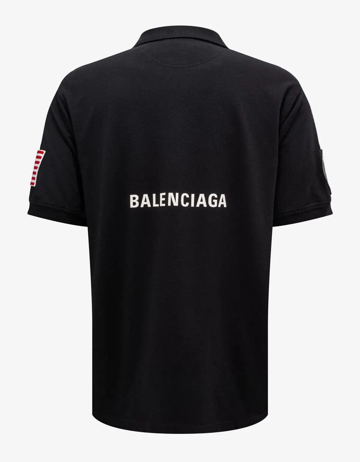 Balenciaga Black NASA Polo T Shirt Zoo Fashions