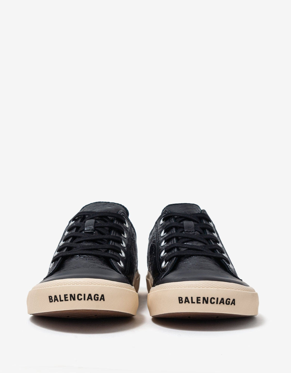 Balenciaga Black Paris Low Top Trainers