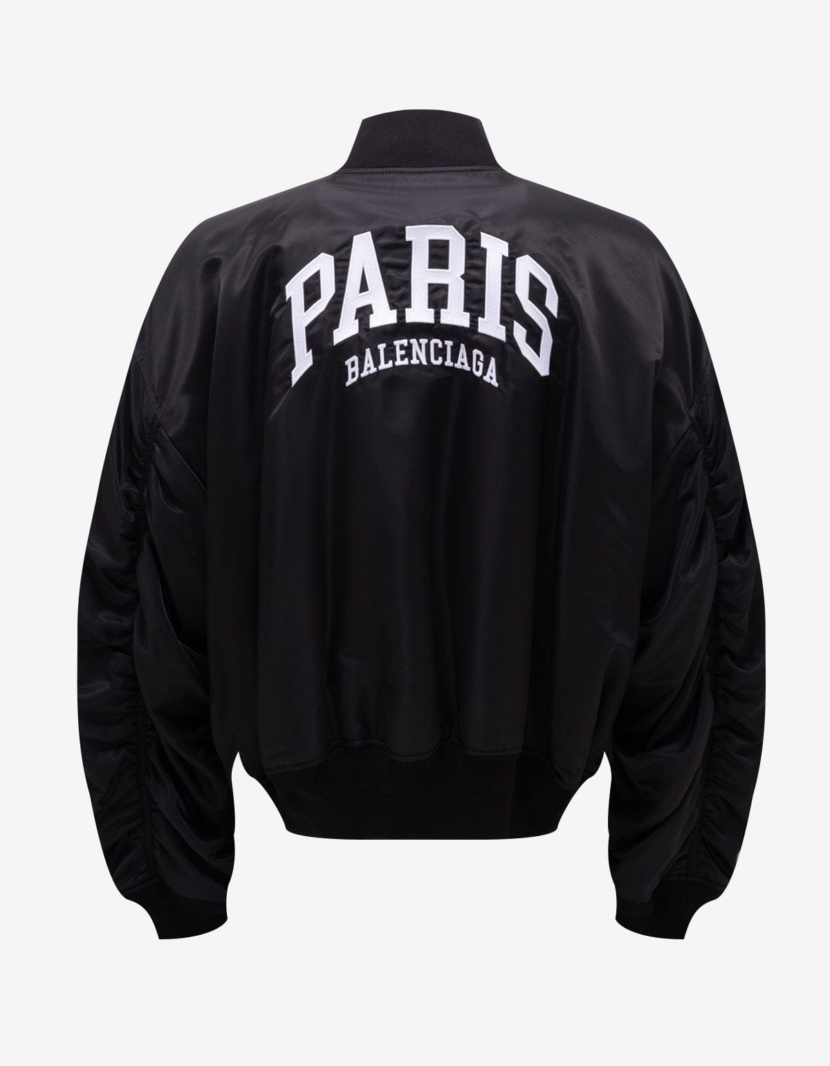 Balenciaga Black Paris Varsity Jacket