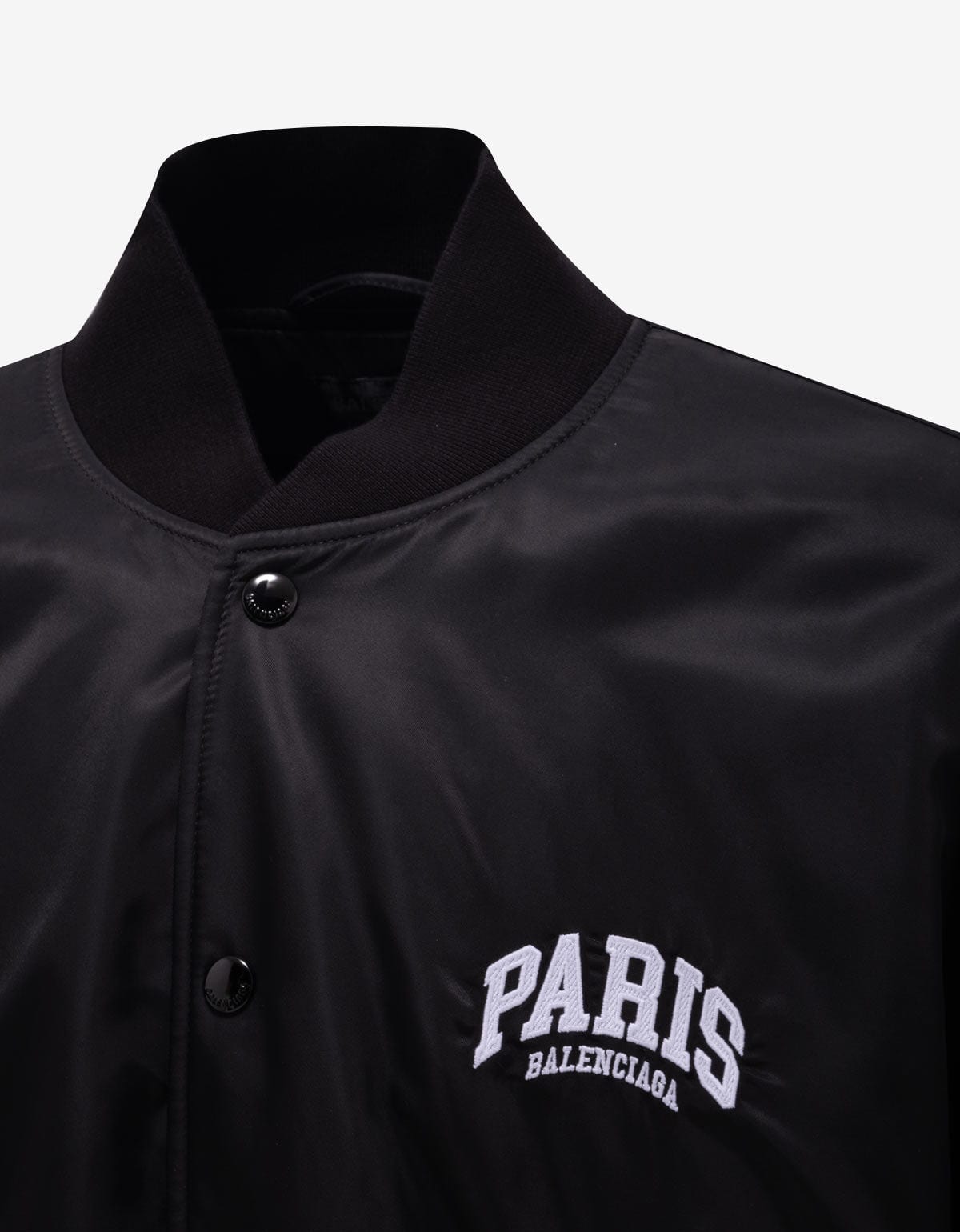Balenciaga Black Paris Varsity Jacket - SS24 – Zoo Fashions