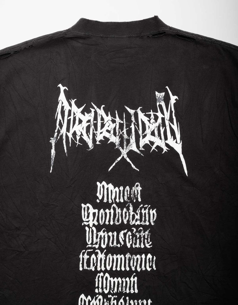 Balenciaga Black Print Oversized T-Shirt