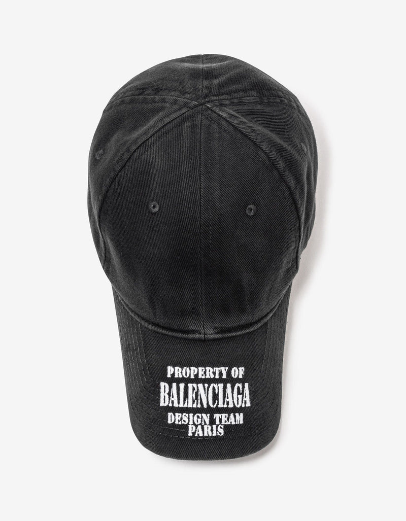 Balenciaga Black Property Logo Cap