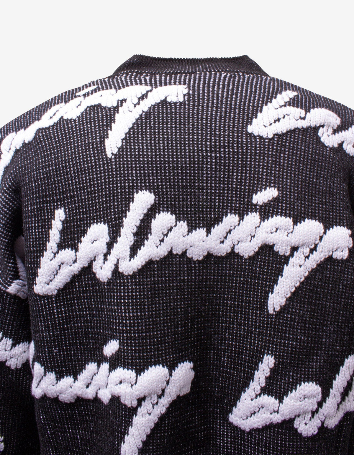 Balenciaga Black Scribble Logo Sweater
