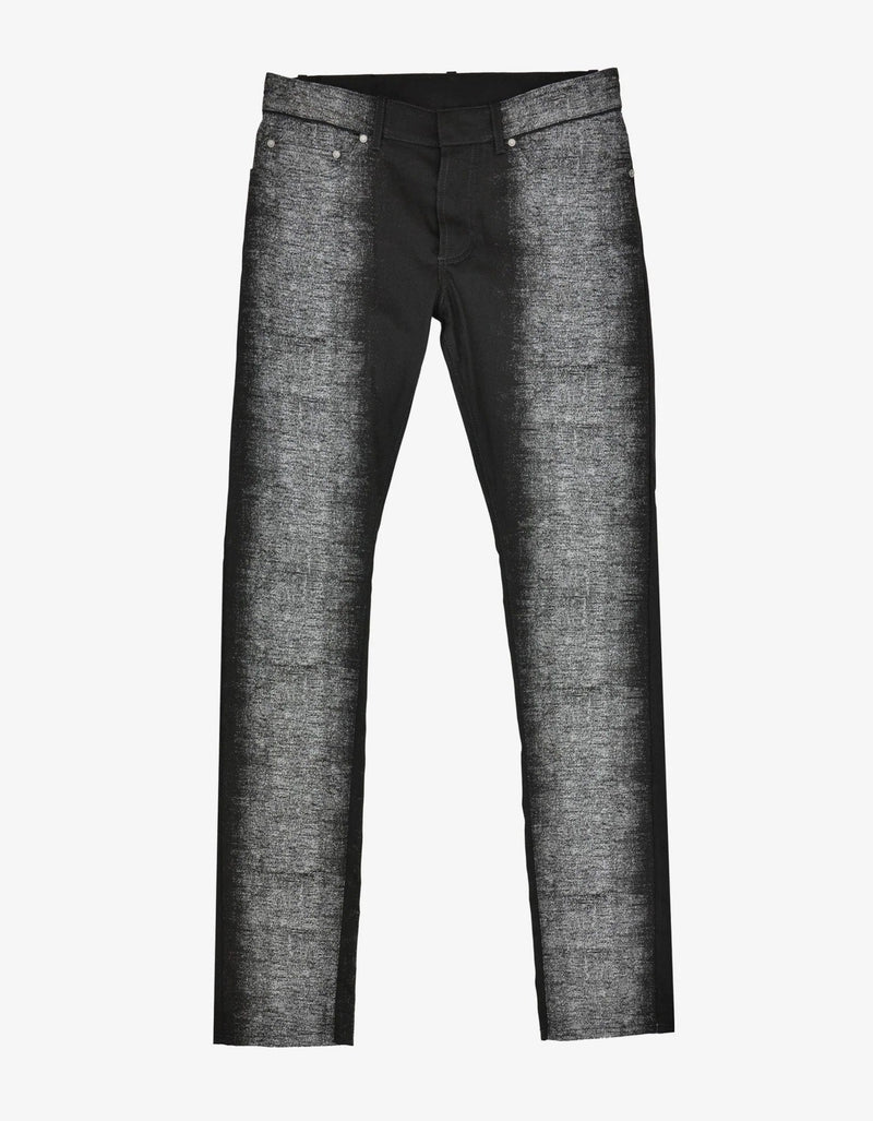 Balenciaga Black Spray Paint Effect Slim Cotton Jeans – Zoo Fashions