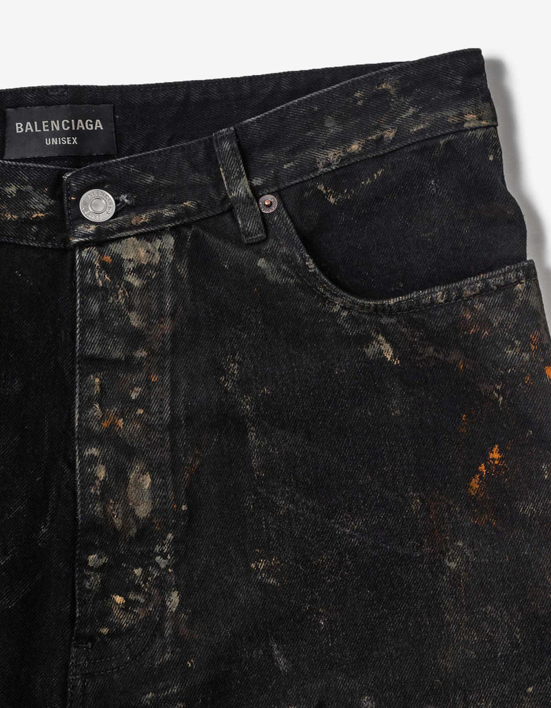 Balenciaga Black Super Destroyed Baggy Pants
