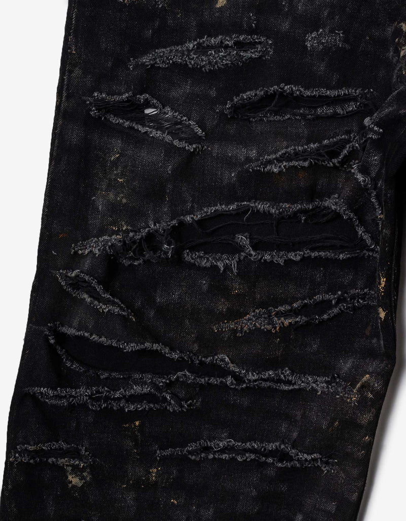 Balenciaga Black Super Destroyed Baggy Pants