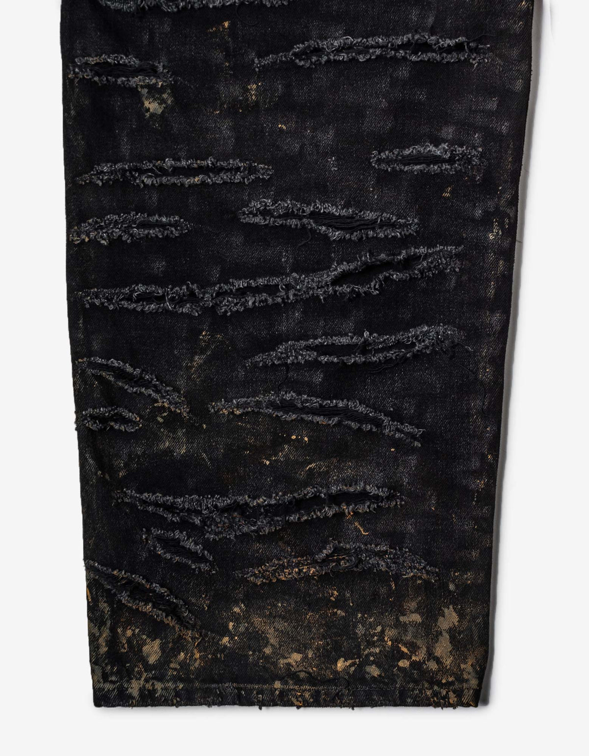 Balenciaga Black Super Destroyed Baggy Pants