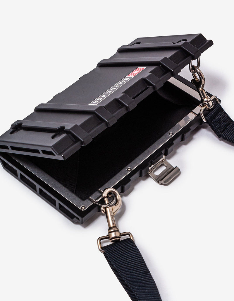 Balenciaga Black Toolbox Clutch