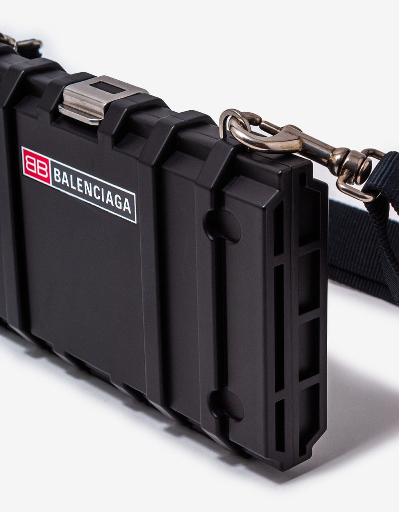 Balenciaga Black Toolbox Clutch