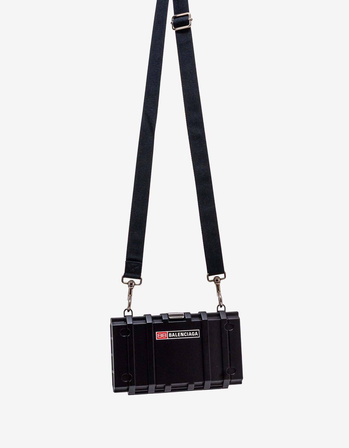 Balenciaga Black Toolbox Clutch