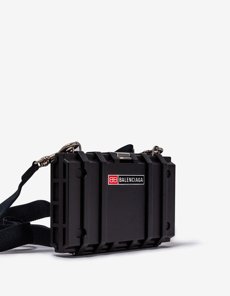 Balenciaga Black Toolbox Clutch