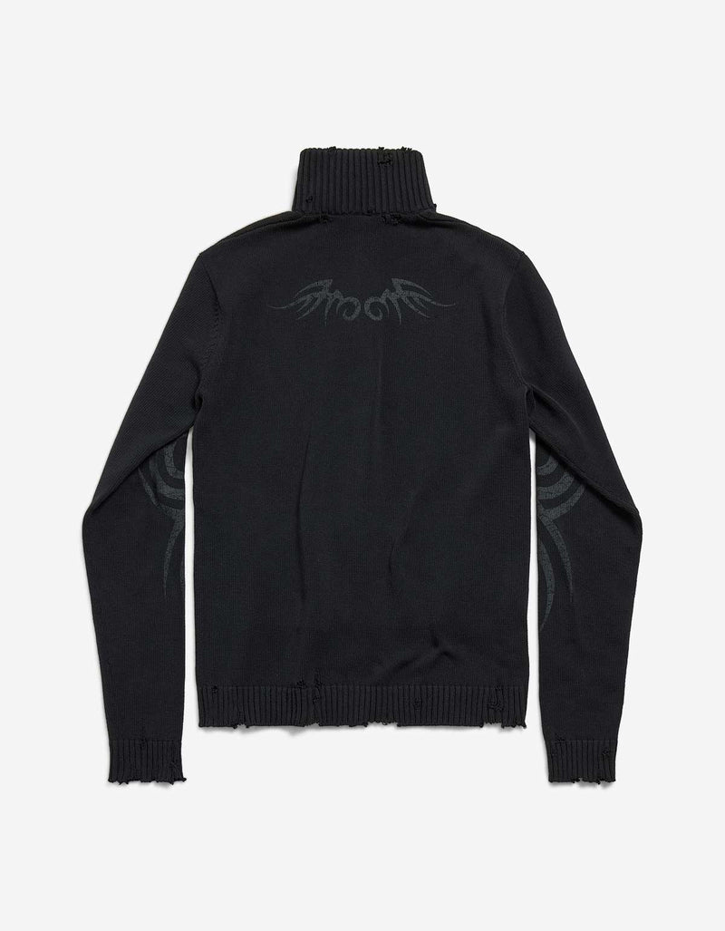 Balenciaga Black Y2K Zip-Up Cardigan – Zoo Fashions