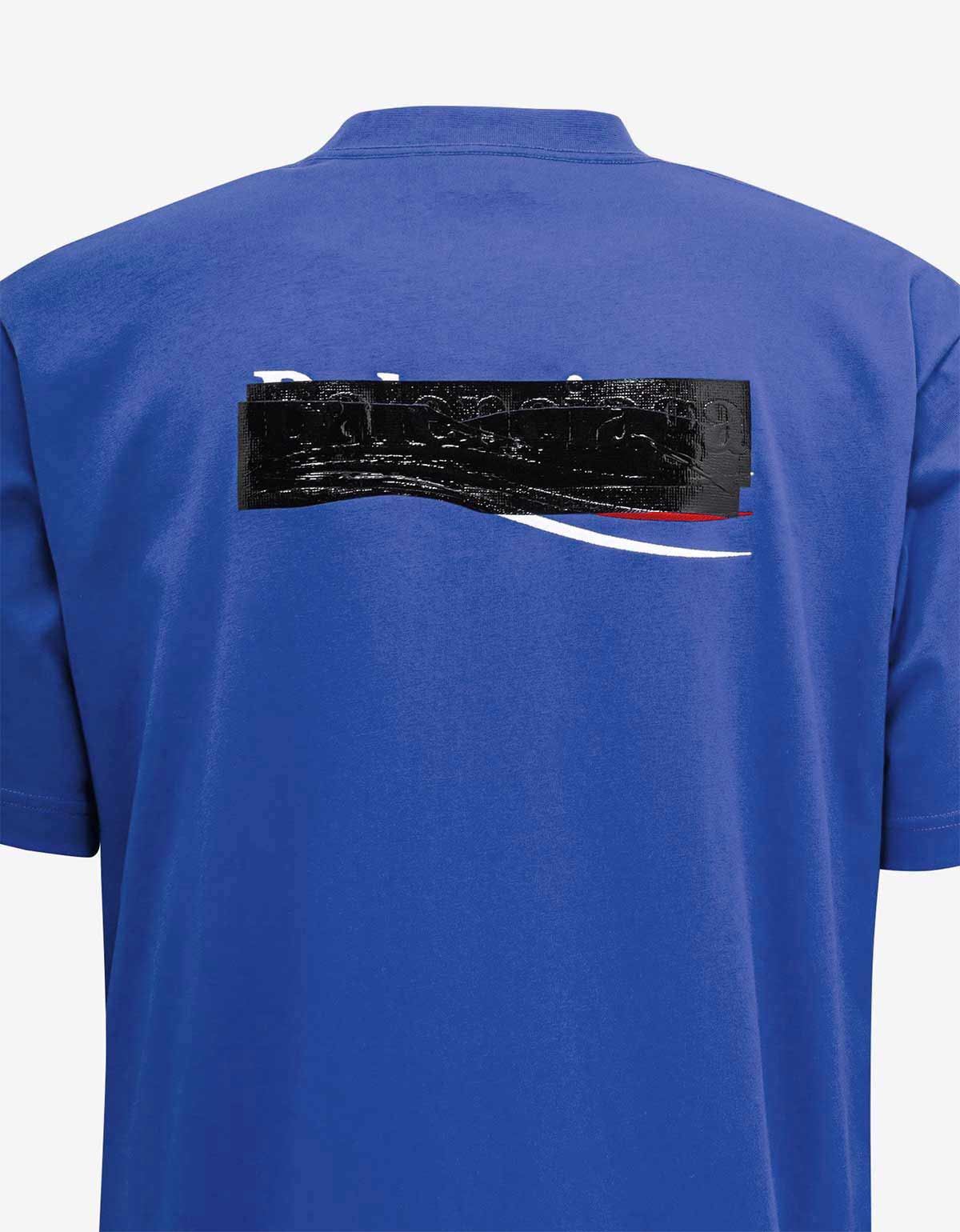 Balenciaga Blue Gaffer Logo Large T-Shirt Blue - Main Image
