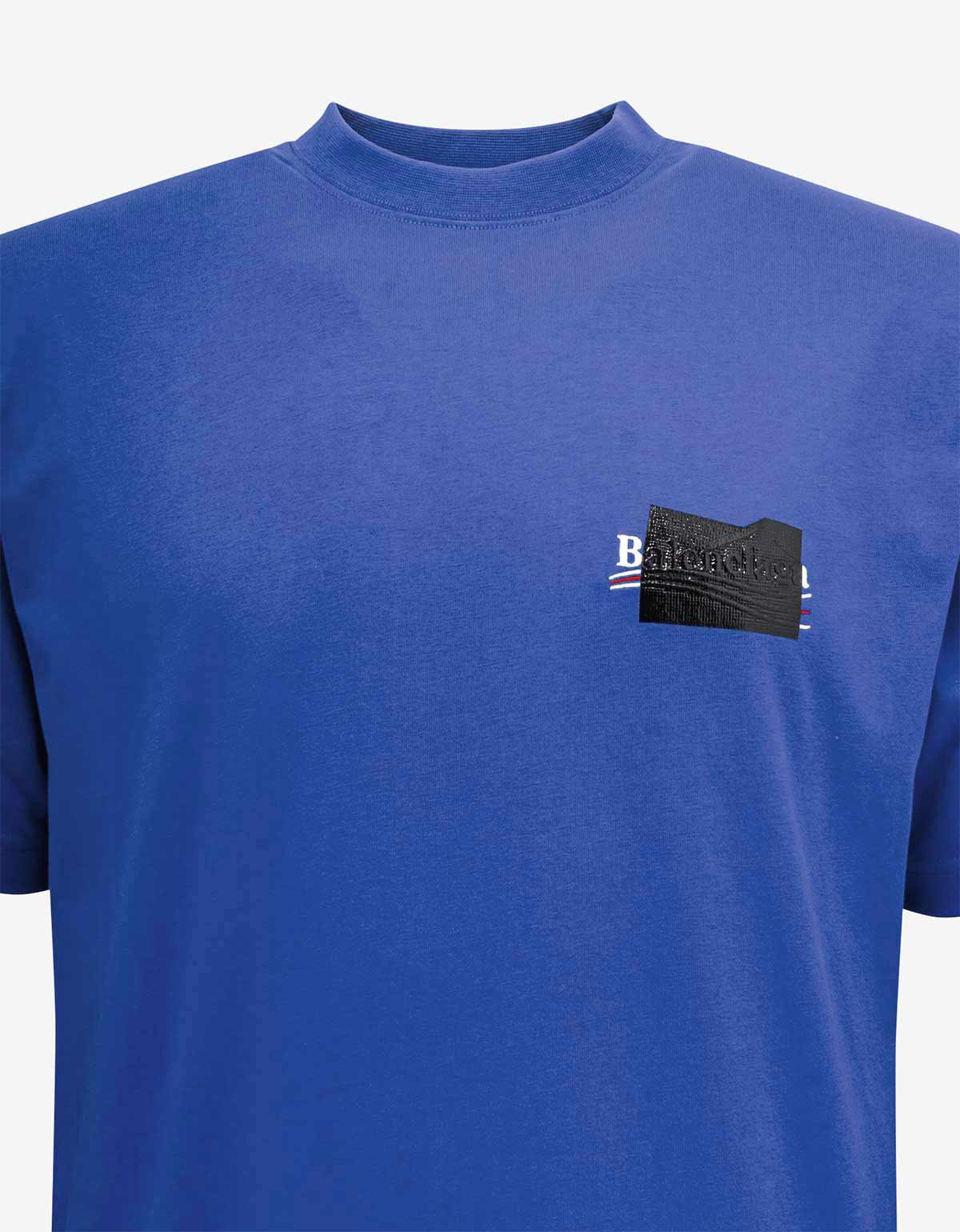 Balenciaga Blue Gaffer Logo Large T-Shirt Blue - Main Image