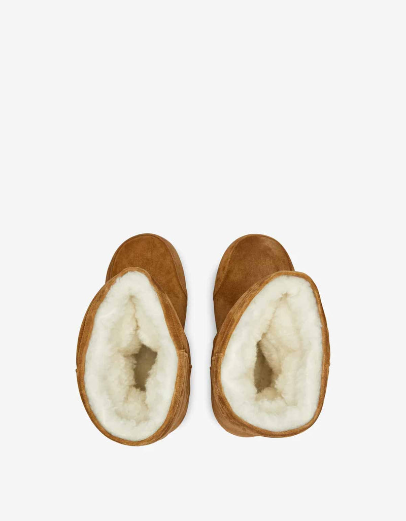 Balenciaga Brown Alaska Fur Low Boots